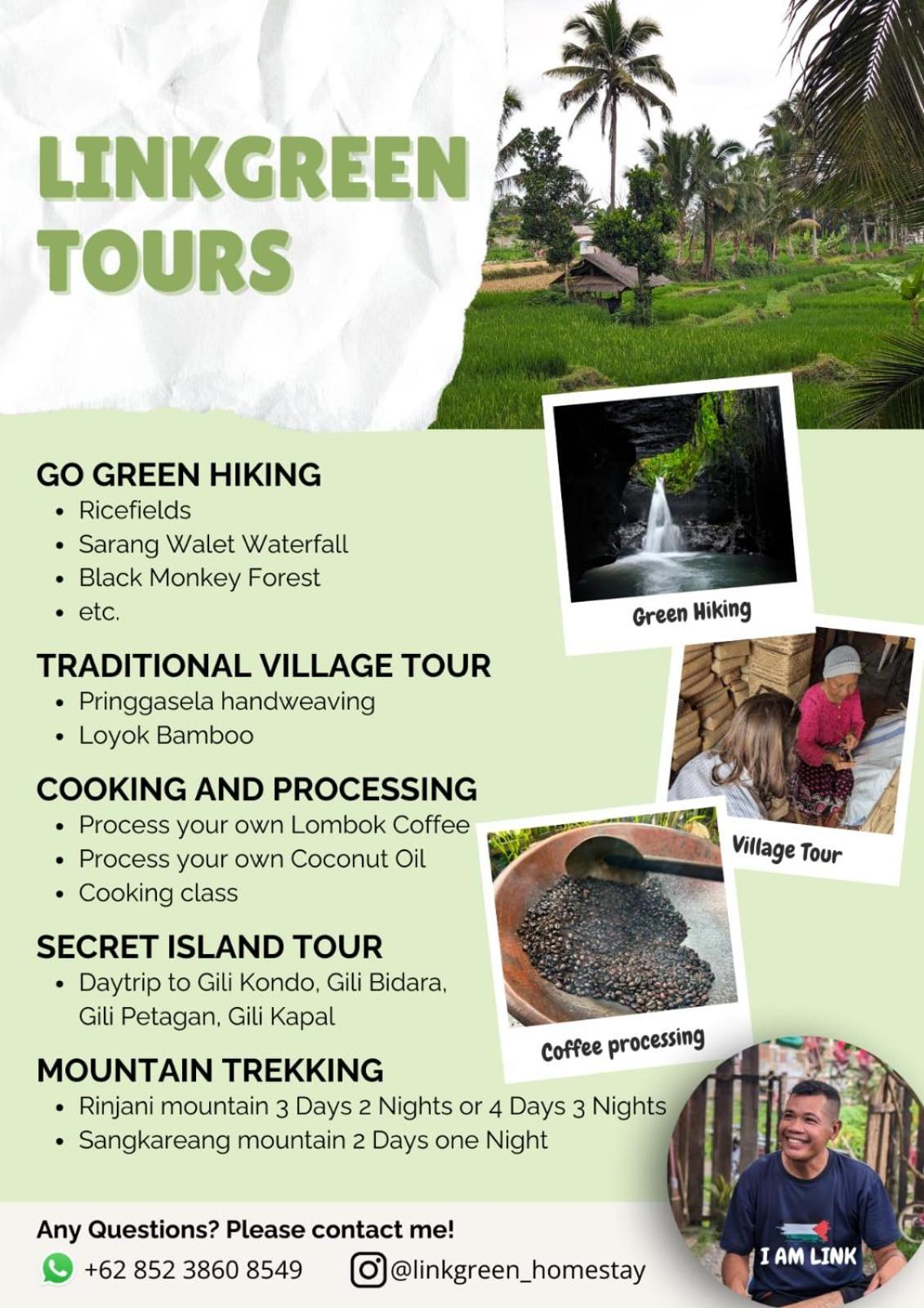 Linkgreen Homestay Lombok Tetebatu Eksteriør bilde